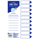 Marlin File dividers / indexes 160gsm Pastel Board: 10 position